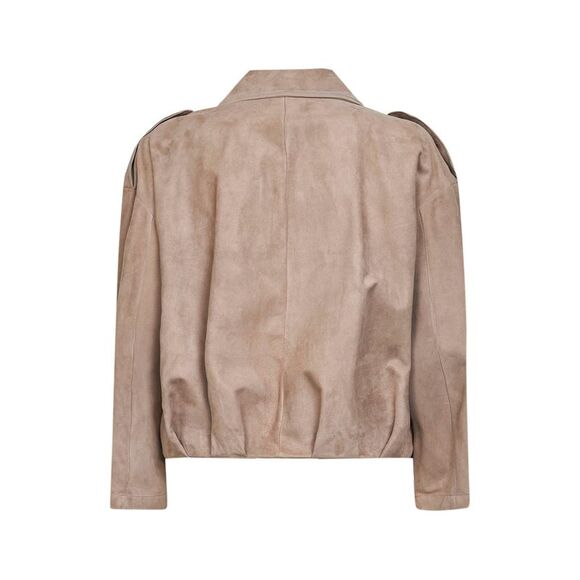 Salvatore Santoro Women Sand Suede Jacket - Picture 2 of 3